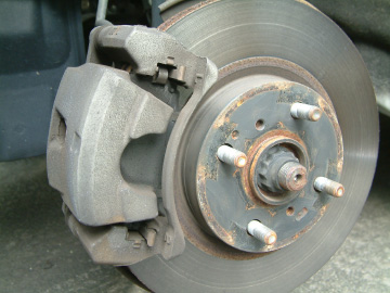 車のディスクブレーキ