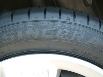 ファルケンのエコタイヤ（シンセラ）