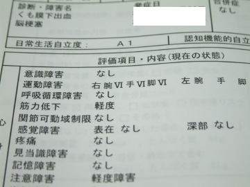 リハビリテーション履歴