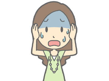 ストレスが溜まった女性