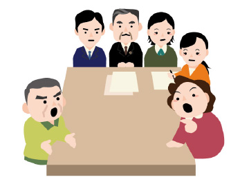 自動車事故の話し合い