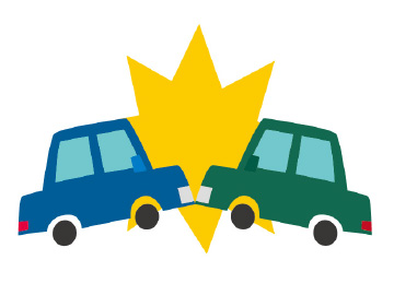 車どうしの正面衝突