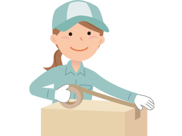 荷造りする引越し業者の作業員