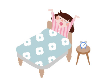 早起きする女性