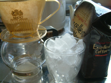 アイスコーヒーを淹れる時に使うもの