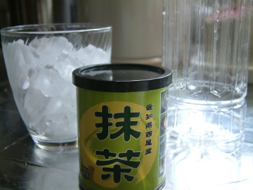 アイス抹茶を入れる時に使うもの