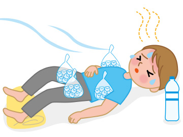 熱中症で倒れた男性