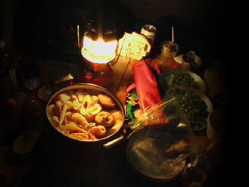キャンプの食事